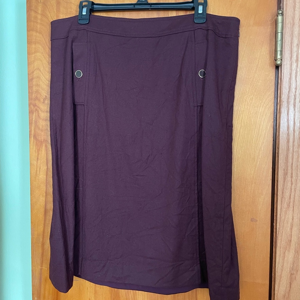 Talbots Deep Purple Pencil Skirt